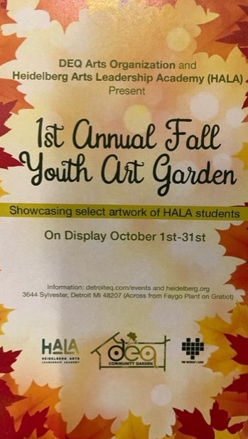 Fall Youth Art Garden Flyer